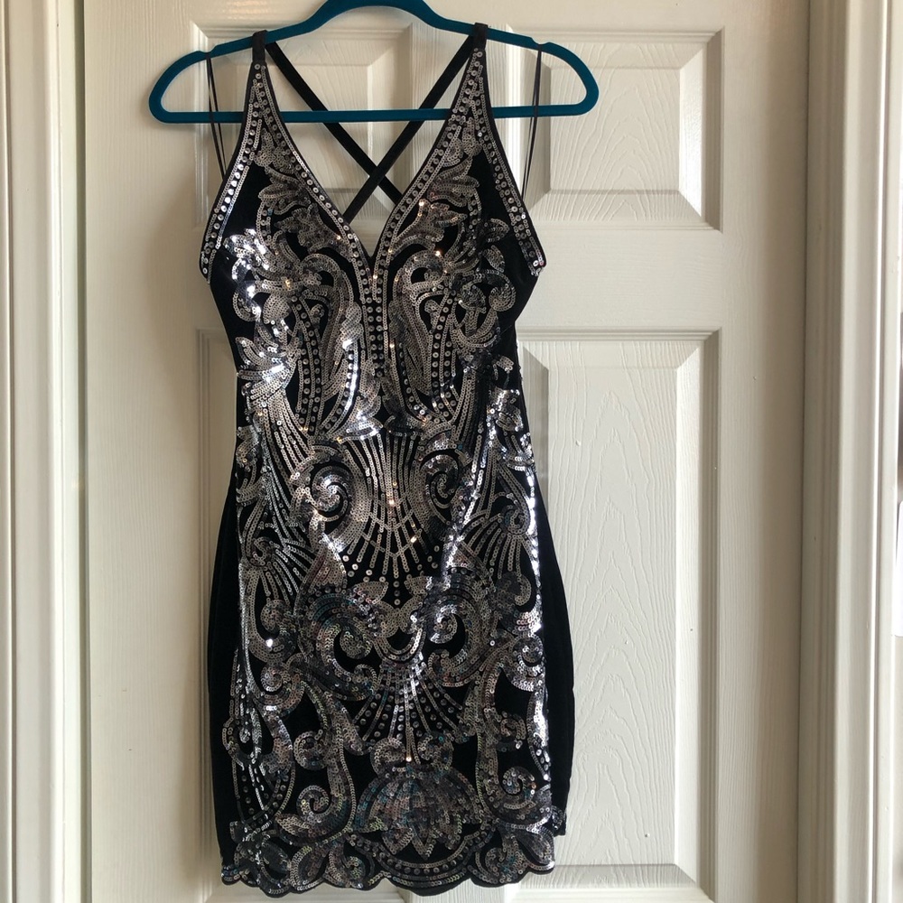 EXPRESS SEQUIN COCKTAIL DRESS
